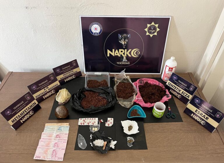 Çorlu’da İş Yerinde Uyuşturucu Bulunan Şüpheli Tutuklandı