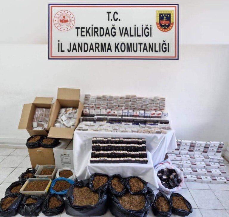 Malkara’da 49 bin makaron ele geçirildi