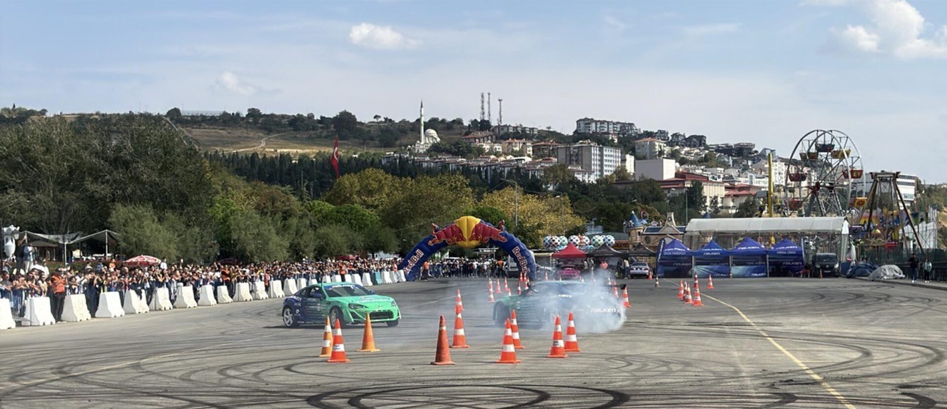Tekirdağ Fest etkinliğinde drift gösterisi Tekirdağ Fest etkinliğinde drift gösterisi