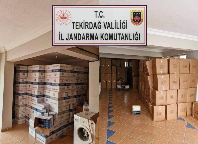 3 Ton Tütün, 1 Milyon 600 Bin Makaron Ele Geçirildi