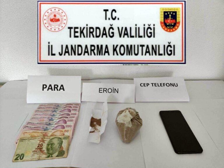 Tekirdağ’da jandarmadan uyuşturucu operasyonlarında 5 gözaltı