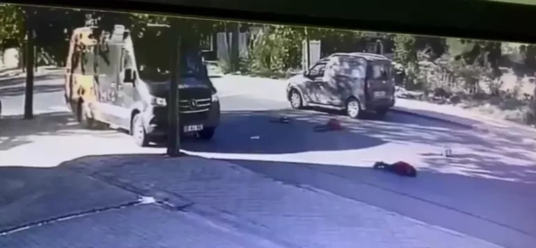 Yaya Geçidinde Anne ile İkizlerine Çarptı