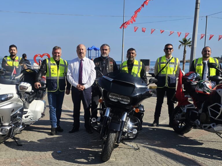 Tekirdağ’da motosiklet kulübünden Cumhuriyet Bayramı turu