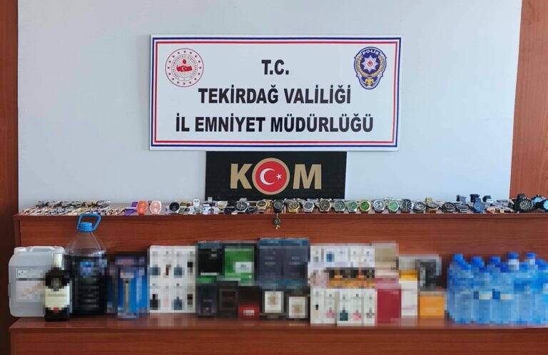 Tekirdağ’da sahte içki operasyonu; 3 gözaltı