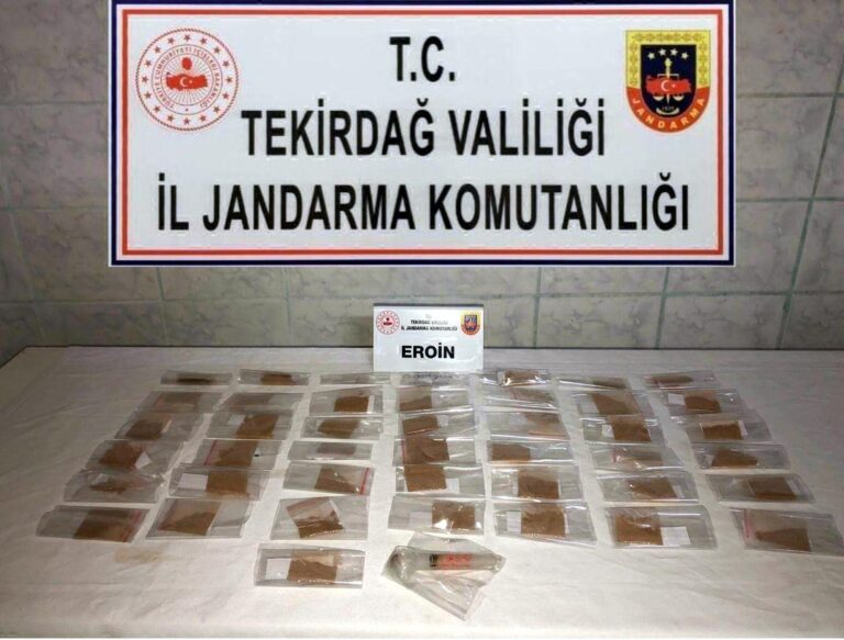 Tekirdağ’da uyuşturucu ve silah ele geçirildi