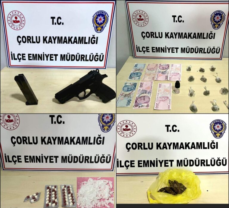 Çorlu’da uyuşturucu madde ele geçirildi; 6 şüpheli yakalandı