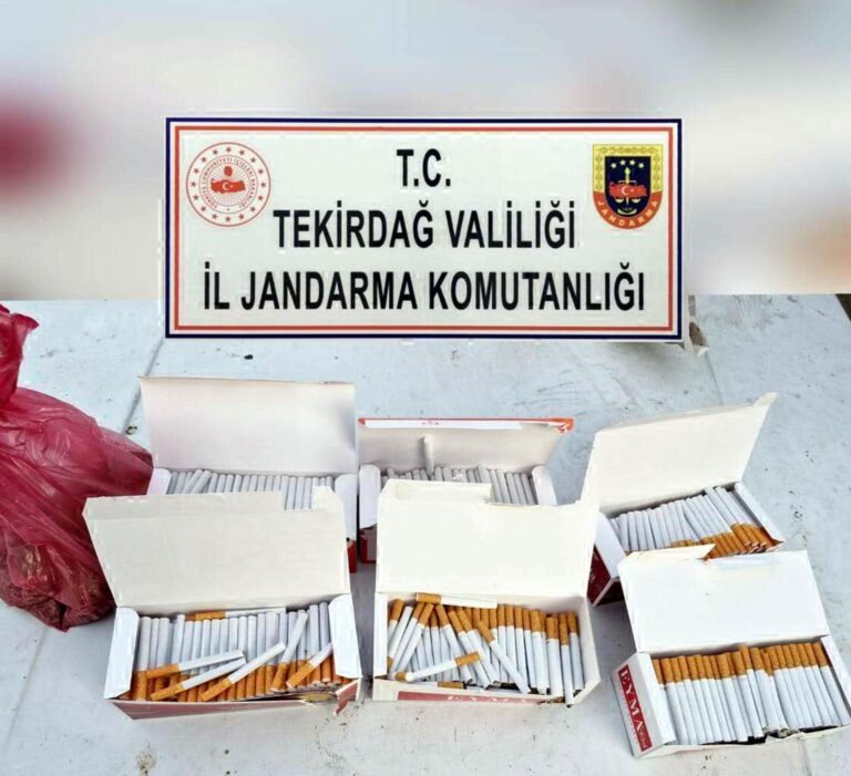 Şarköy’de 1200 makaron ele geçirildi
