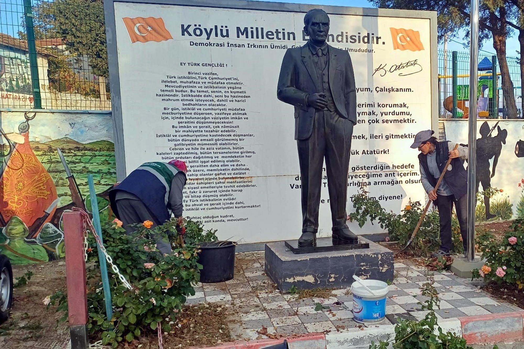 Süleymanpaşa Belediyesi, Atatürk’ün heykel ve büstlerinin bakımını yaptı Süleymanpaşa Belediyesi, Atatürk’ün heykel ve büstlerinin bakımını yaptı