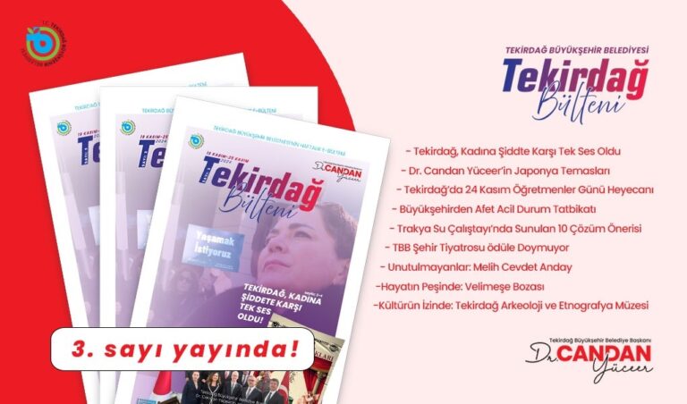 TEKİRDAĞ BÜLTENİ’NİN 3. SAYISI YAYINDA