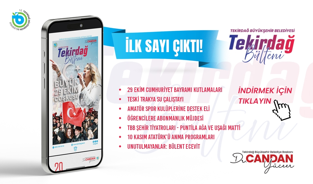 TEKİRDAĞ BÜLTENİ’NİN İLK SAYISI YAYINDA TEKİRDAĞ BÜLTENİ’NİN İLK SAYISI YAYINDA