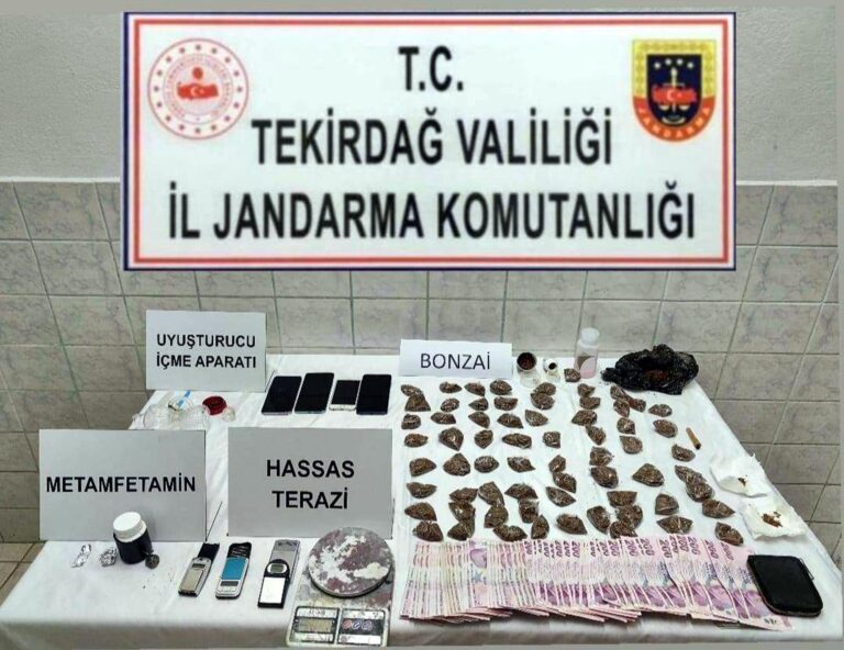 Çorlu ve Çerkezköy’de Uyuşturucu Operasyonu: 4 Gözaltı