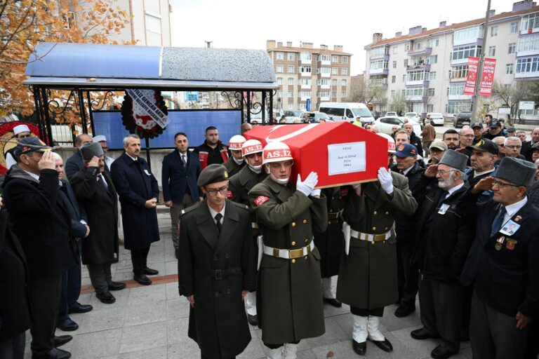 Edirne’de vefat eden Kıbrıs gazisi, son yolculuğuna uğurlandı