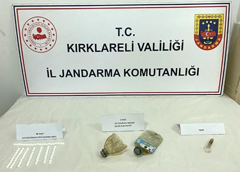 Kırklareli’de çok sayıda uyuşturucu ele geçirildi