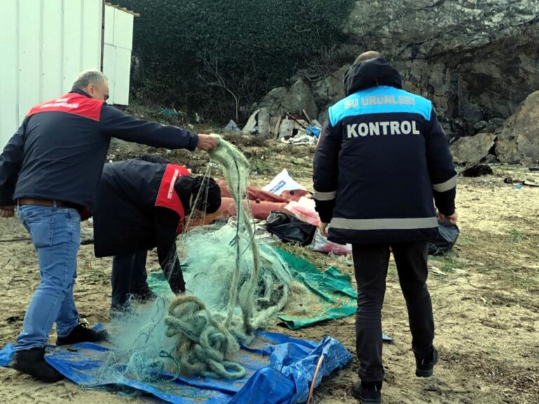 Kırklareli’de kaçak avcılıkta kullanılan ağlara el konuldu
