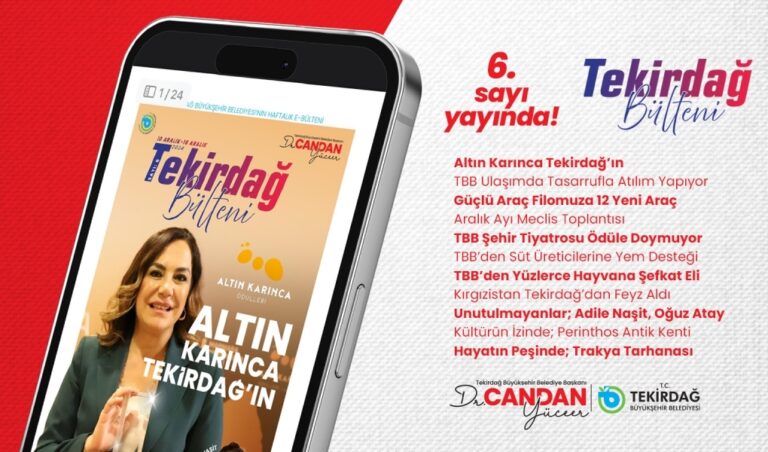 TEKİRDAĞ BÜLTENİ’NİN 6. SAYISI YAYINDA!
