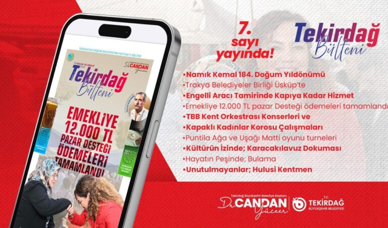 TEKİRDAĞ BÜLTENİ’NİN 7. SAYISI YAYIMLANDI