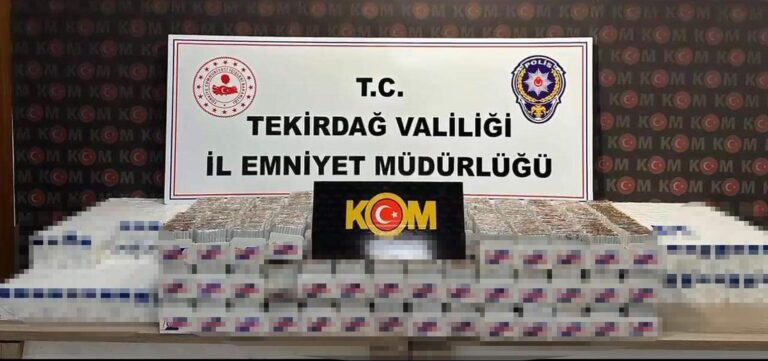 Tekirdağ’da 108 bin 300 makaron ele geçirildi