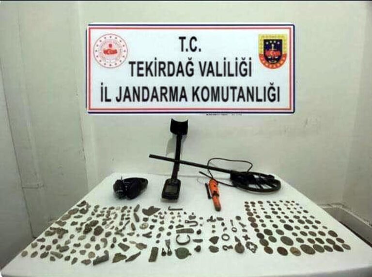 Tekirdağ’da 230 tarihi obje ele geçirildi