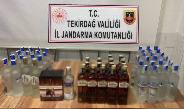 Tekirdağ’da sahte içki ele geçirildi | Çorlu’da Haber