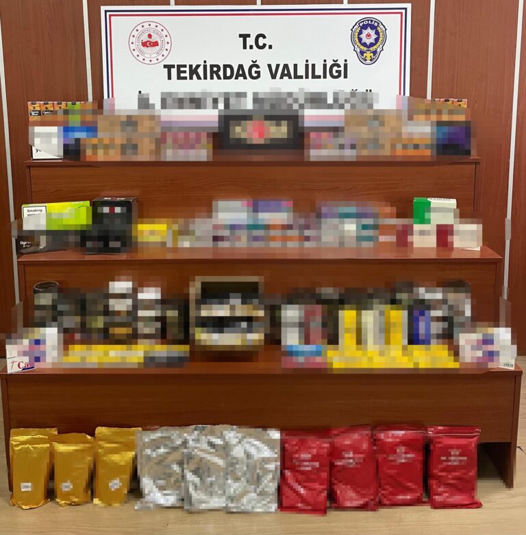 Kaçak tütün operasyonunda 8 gözaltı | Çorlu’da Haber