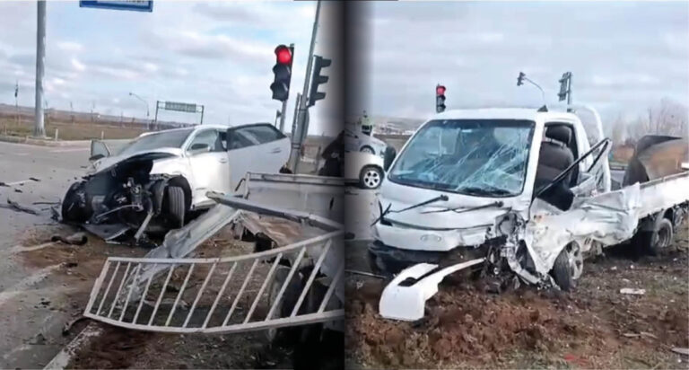 Kırklareli’de otomobille kamyonet çarpıştı; 1 ölü, 6 yaralı