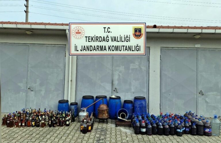 Tekirdağ’da 1375 litre sahte içki ele geçirildi | Çorlu’da Haber