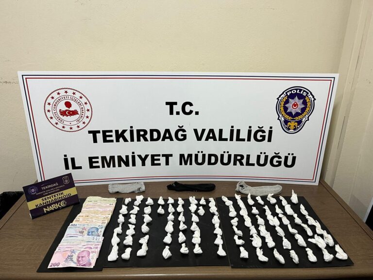 Tekirdağ’da çok sayıda uyuşturucu ve sentetik hap ele geçirildi, 9 şüpheli tutuklandı | Çorlu’da Haber
