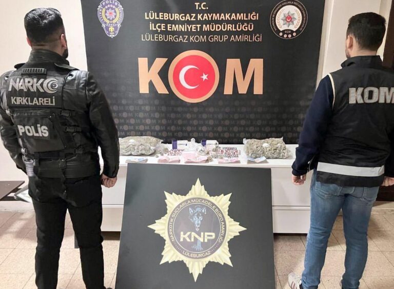 Kırklareli’de uyuşturucu operasyonunda 1 tutuklama