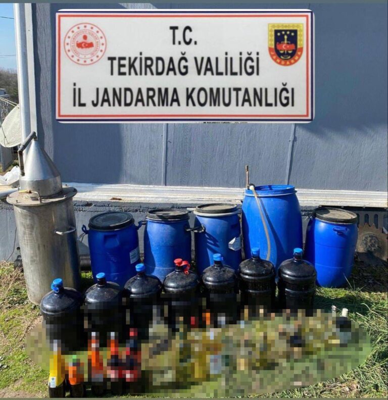 Tekirdağ’da 694 litre sahte içki ele geçirildi | Çorlu’da Haber