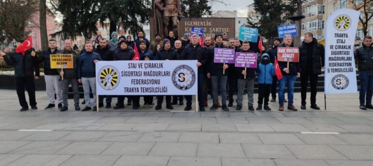 Trakya’daki Staj Mağdurları Çorlu’da toplandı