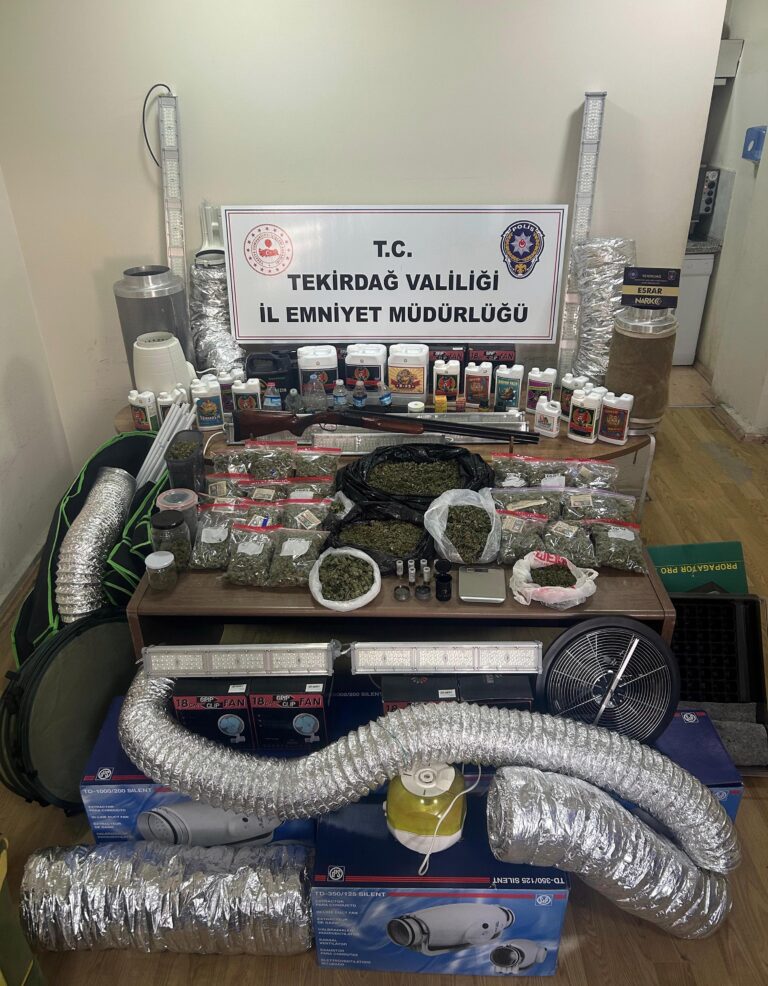 Uyuşturucu imal edilen villaya operasyon; 1 tutuklama | Çorlu’da Haber