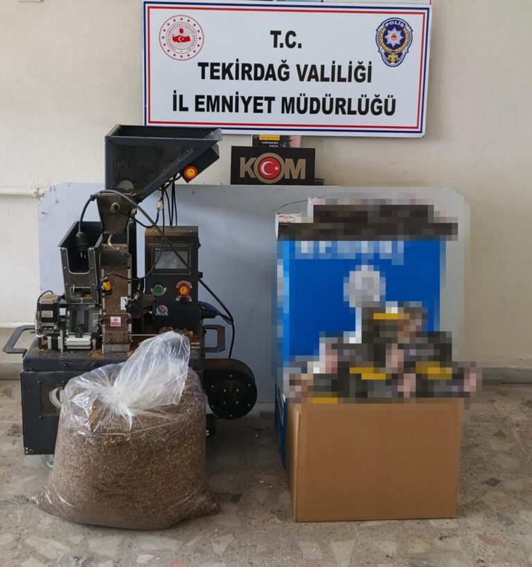 Çerkezköy’de 25 bin makaron ele geçirildi | Çorlu’da Haber