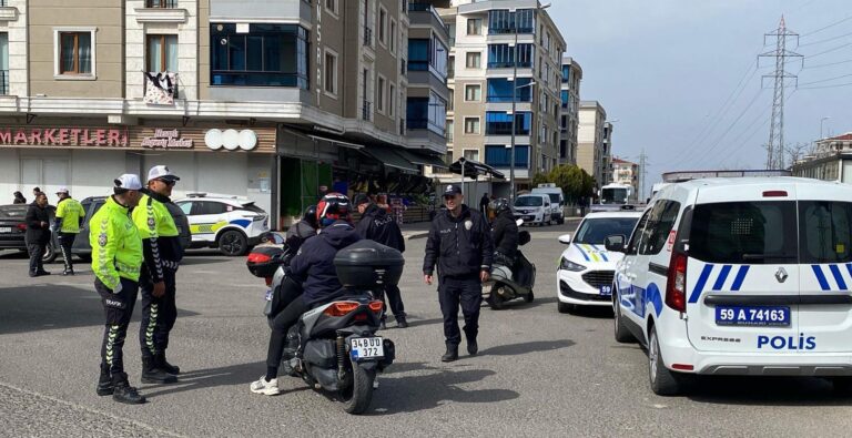 Çorlu’da polisten motosiklet denetimi | Çorlu’da Haber