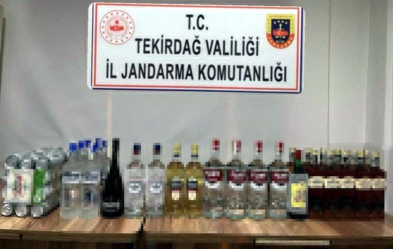 Ergene’de Gümrük Kaçağı İçkiler Ele Geçirildi
