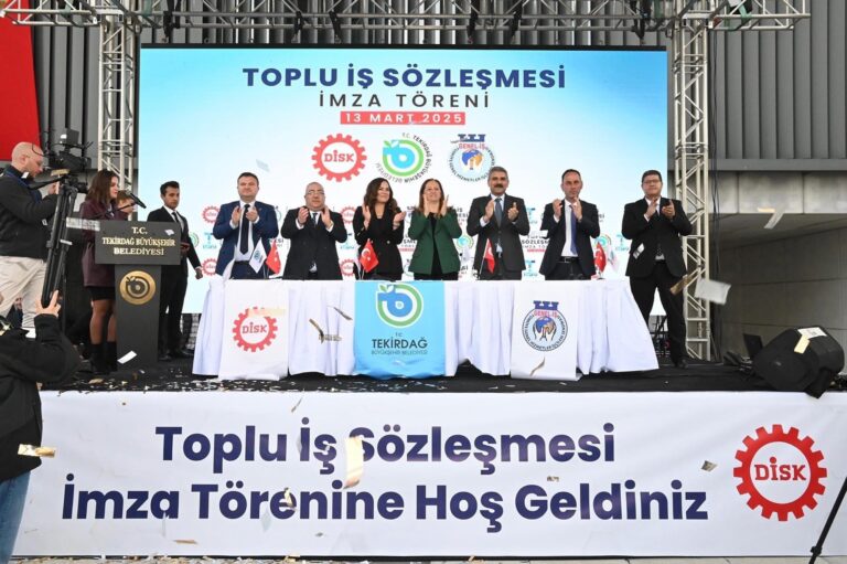Tekirdağ Büyükşehir Belediyesi ile Genel-İş Sendikası arasında toplu iş sözleşmesi imzalandı | Çorlu’da Haber