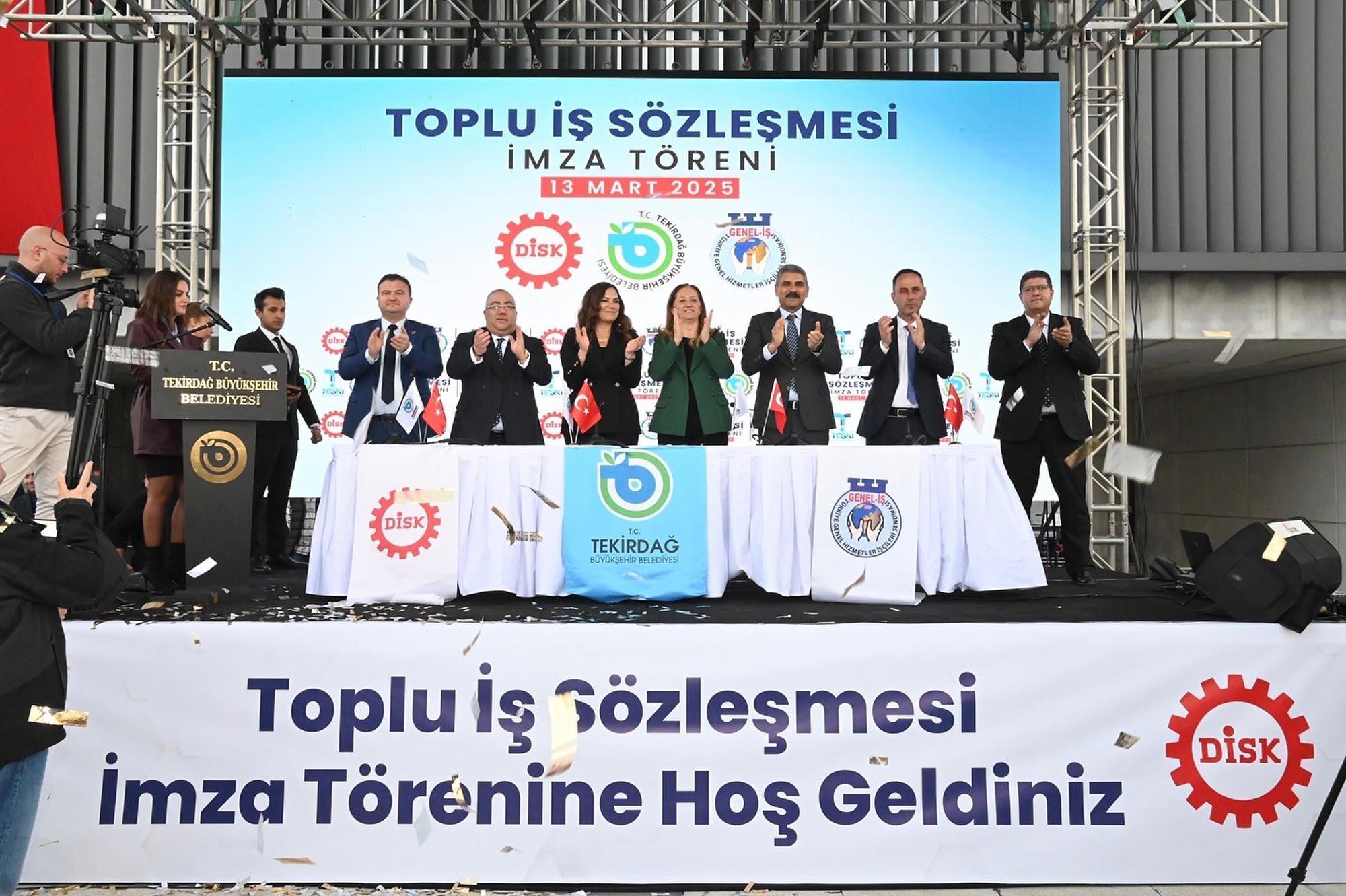 Tekirdağ Büyükşehir Belediyesi ile Genel-İş Sendikası arasında toplu iş sözleşmesi imzalandı | Çorlu’da Haber Tekirdağ Büyükşehir Belediyesi ile Genel-İş Sendikası arasında toplu iş sözleşmesi imzalandı | Çorlu’da Haber