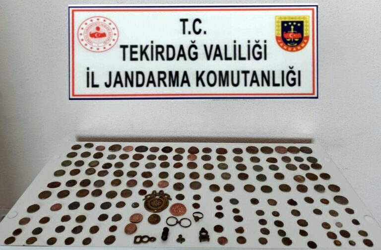 Tekirdağ’da 184 sikke ele geçirildi; 1 gözaltı | Çorlu’da Haber