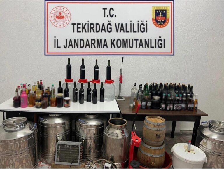 Tekirdağ’da 251 litre sahte içki ele geçirildi; 1 gözaltı | Çorlu’da Haber
