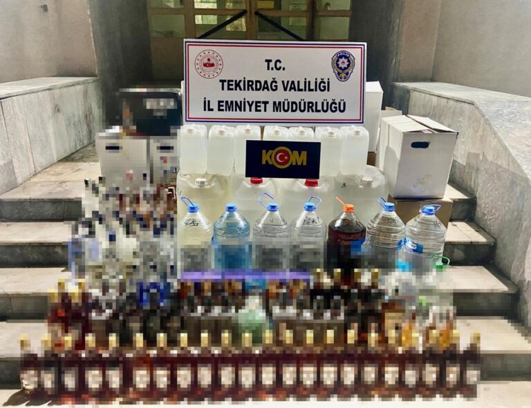 Tekirdağ’da sahte içki ele geçirildi; 1 tutuklama | Çorlu’da Haber