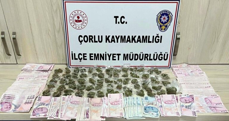 Çorlu’da yakalanan uyuşturucu satıcısı tutuklandı | Çorlu’da Haber