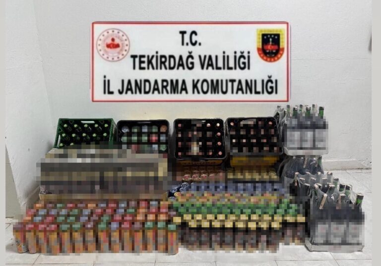 Tekirdağ’da 286 litre sahte ve kaçak içki ele geçirildi | Çorlu’da Haber