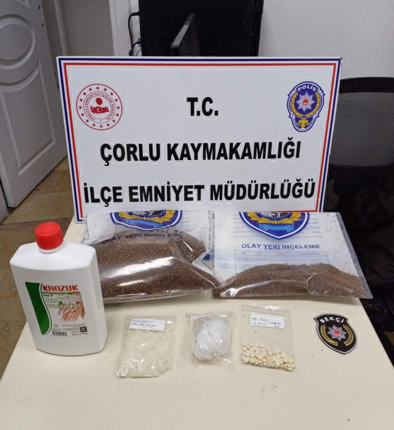 Çantasında uyuşturucu ve hassas terazi bulunan şüpheli tutuklandı | Çorlu’da Haber