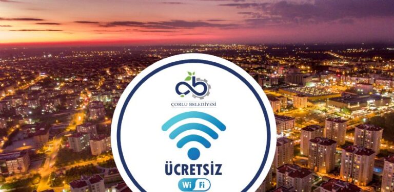 Çorlu Belediyesi`nden 13 Noktada Ücretsiz İnternet