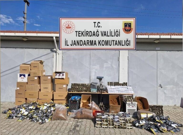 Kapaklı’da bir iş yerinin deposunda 240 bin 220 dolu ve boş makaron ele geçirildi | Çorlu’da Haber