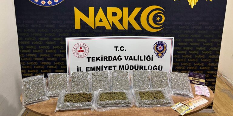 Tekirdağ’da uyuşturucu operasyonunda 10 tutuklama | Çorlu’da Haber