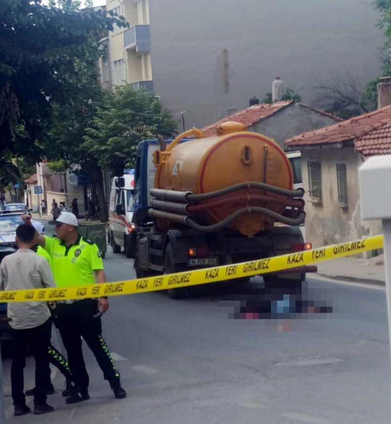 Tekirdağ’da vidanjörün çarptığı yaya öldü | Çorlu’da Haber