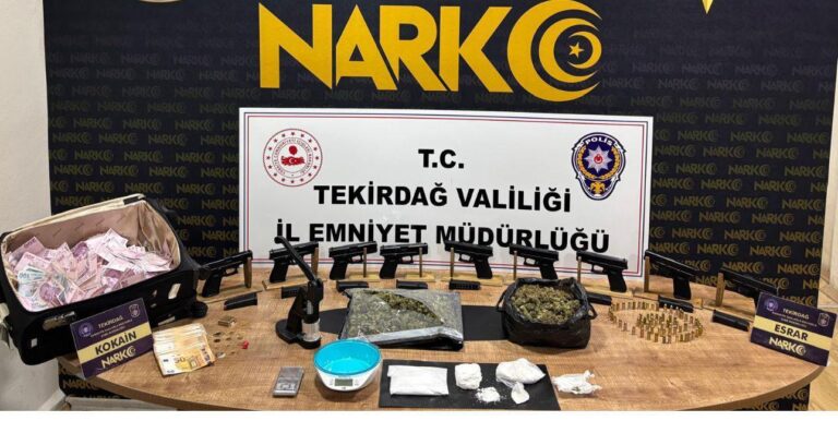 Tekirdağ’daki ‘uyuşturucu ve silah’ operasyonunda 2 tutuklama | Çorlu’da Haber