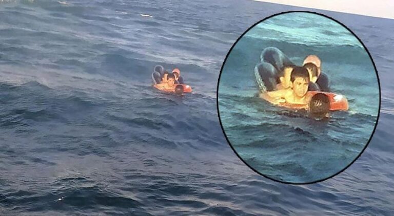 Şişme Botla Denizde Mahsur Kalan 3’ü Çocuk, 4 Kişi Kurtarıldı