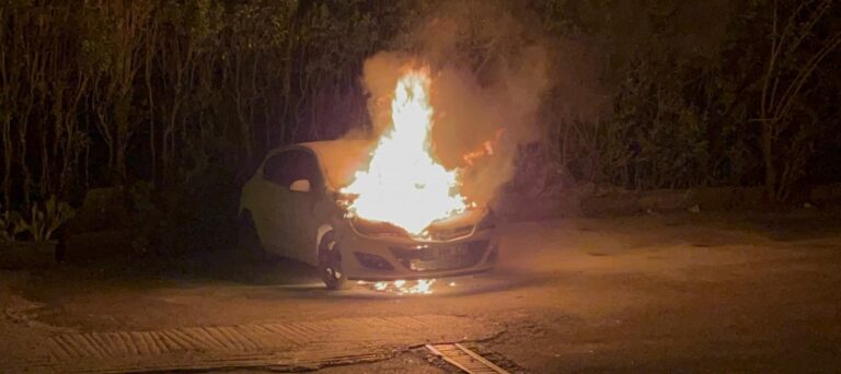 PARK HALİNDEKİ OTOMOBİL YANDI