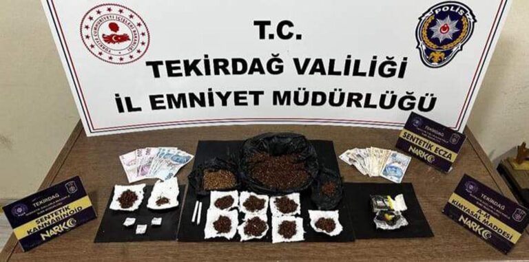 Tekirdağ’da uyuşturucu operasyonunda 9 tutuklama | Çorlu’da Haber